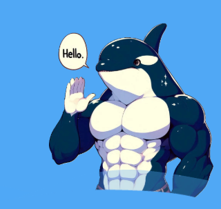 Cianic Waving Mascot